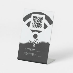 Wifi Name and Password  Pedestal Sign