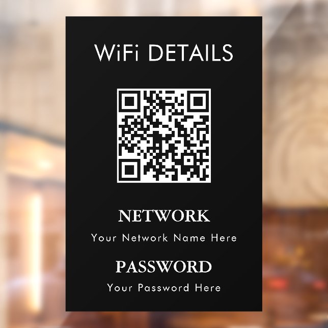 WiFi Network Access | QR Code Password Display (Sheet 2)