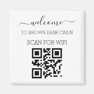 Wifi Network and Password Business Retail plaque Magnet