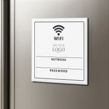 Wifi Network Password Qr Code Modern Business Logo