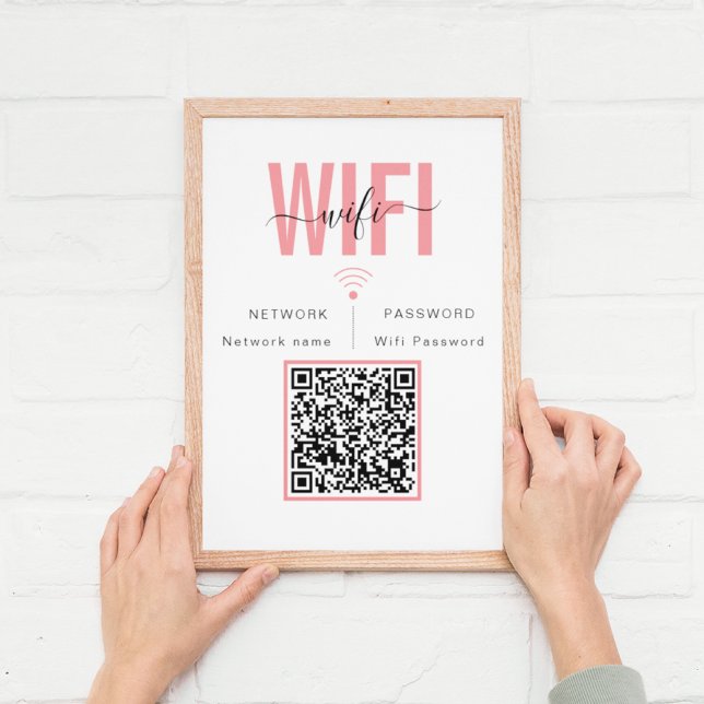 WIFI Network Password QR Code Poster (Creator Uploaded)