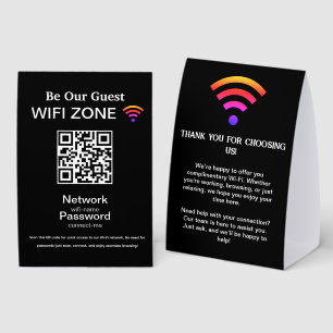 Wifi Network   QR Code Internet Scan to Connect 