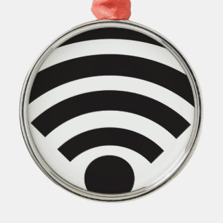 Wifi network symbol metal tree decoration