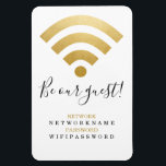 Wifi Password and Network Personalised Magnet<br><div class="desc">Wifi Password and Network Personalised information magnet - ideal for home or business .. this fridge magnet is practical and informative - add your own network and wi-fi details - magnets from Ricaso (available in two sizes)</div>