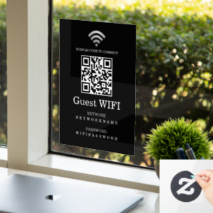 Wifi Password and Network Personalised QR Code
