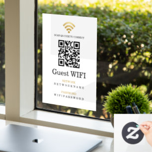 Wifi Password and Network Personalised QR Code
