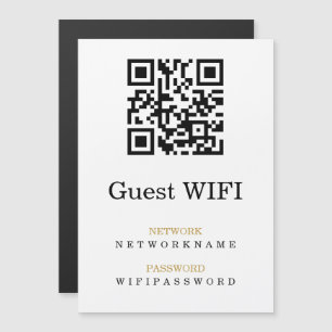 Wifi Password and Network Personalised QR Code