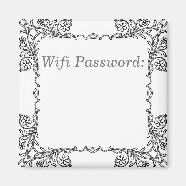 Wifi Password Magnet (Front)