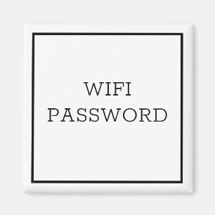 WIFI PASSWORD Magnet