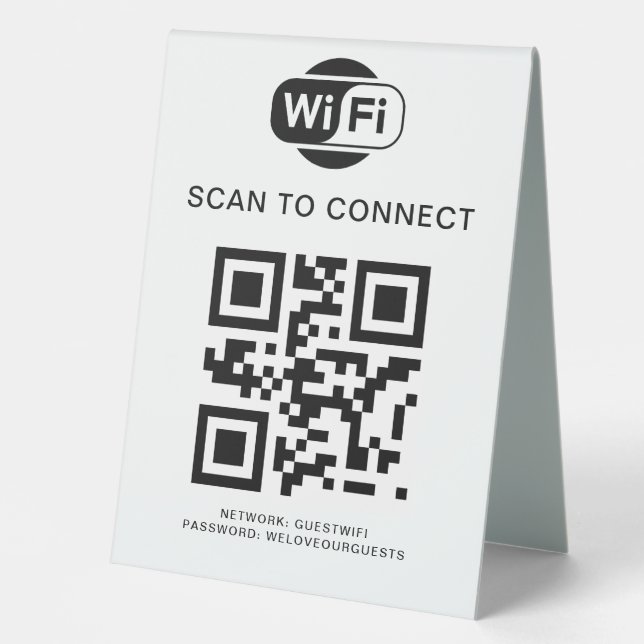 Wifi Password | QR Code Scan to Connect (Front)