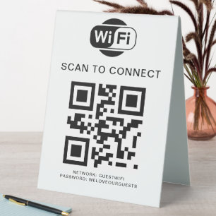 Wifi Password   QR Code Scan to Connect