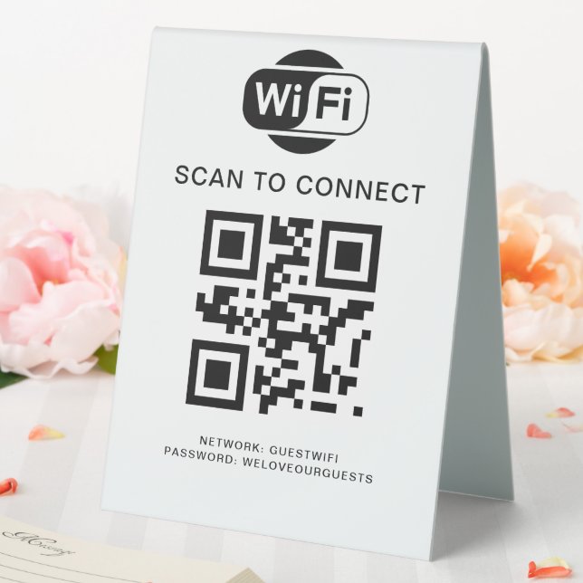 Wifi Password | QR Code Scan to Connect (In SItu (Wedding))