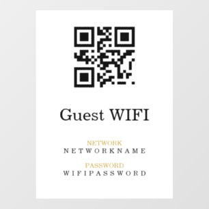Wifi Password   QR Code Scan to Connect