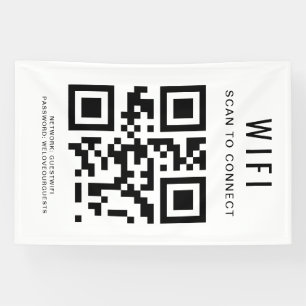Wifi Password QR Code Scan to Connect Banner