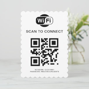 Wifi Password   QR Code Scan to Connect Invitation