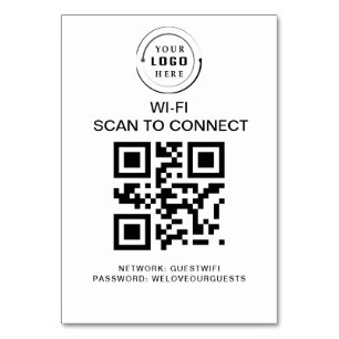 Wifi Password   QR Code Scan to Connect  Table Number