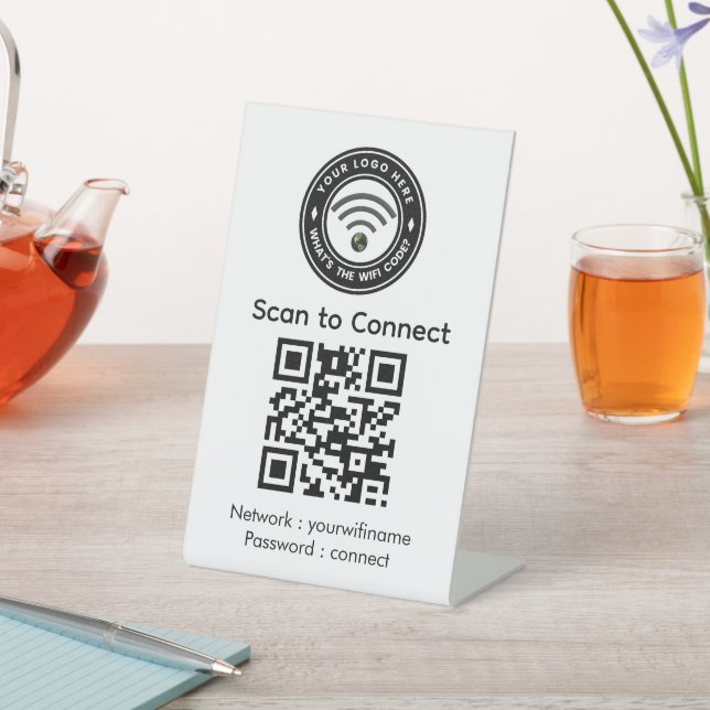 WiFi Password QR Code Sign | Wi‑Fi | Retail Store  (In SItu)