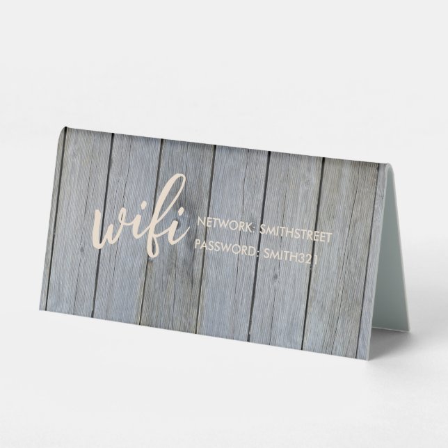 WIFI Password Sign (Front)