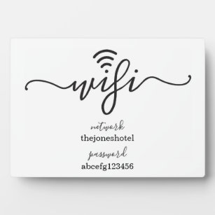 Wifi Password Sign   Simply Right Plaque