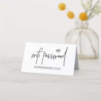 WiFi Password Table Top SIGN Place Card