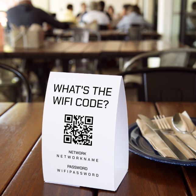 Wifi QR Code Password and Network Personalized  (Insitu(Restaurant))
