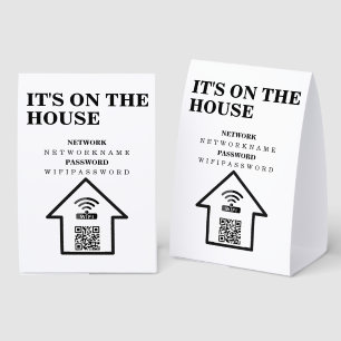 WIFI QR Code Password and Network Personalized 