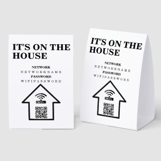 WIFI QR Code Password and Network Personalized 