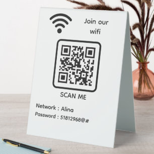 WiFi QR Code Scan Me Join Our Wifi Password