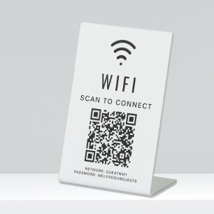 Wifi QR Code Scan To Connect Pedestal Sign