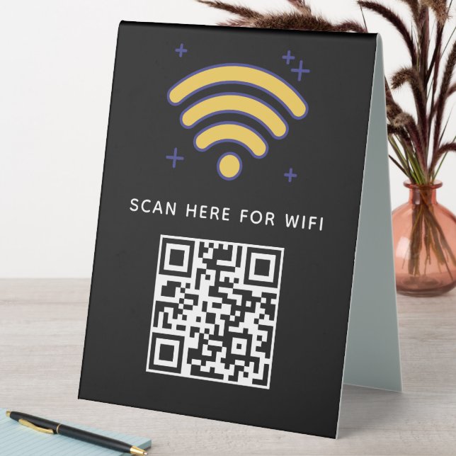 Wifi QR Code Scan to Connect Self Adhesive  (In SItu (Table))