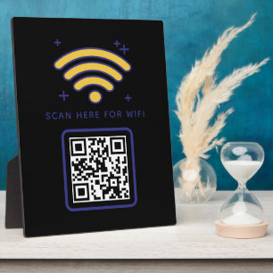 Wifi QR Code Scan to Connect Self Adhesive  Plaque