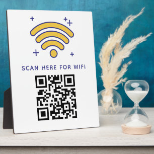 Wifi QR Code Scan to Connect Self Adhesive  Plaque