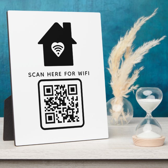 Wifi QR Code Scan to Connect Self Adhesive Plaque (Side)