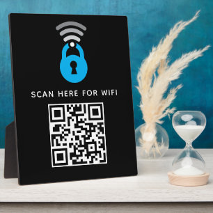 Wifi QR Code Scan to Connect Self Adhesive Plaque