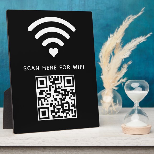 Wifi QR Code Scan to Connect Self Adhesive Plaque (Side)
