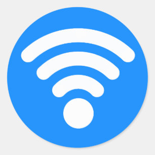 Wifi Symbol Classic Round Sticker