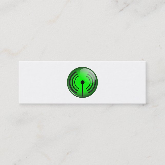 WiFi Symbol Mini Business Card (Front)