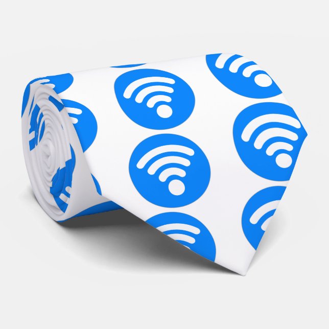 Wifi Symbol Tie (Rolled)