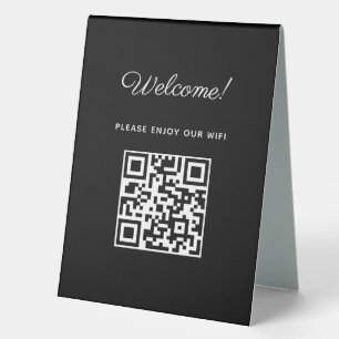 WIFI Welcome Sign with QR Code
