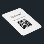 WIFI Welcome Sign with QR Code  Magnet<br><div class="desc">WIFI Welcome Sign with QR Code | Personalised house rules sign | Welcome sign Flexible Photo Magnet</div>