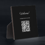 WIFI Welcome Sign with QR Code  Plaque<br><div class="desc">WIFI Welcome Sign with QR Code | Personalised house rules sign | Welcome Tabletop Plaque with Easel</div>