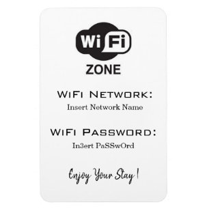 wifi zone password details magnet