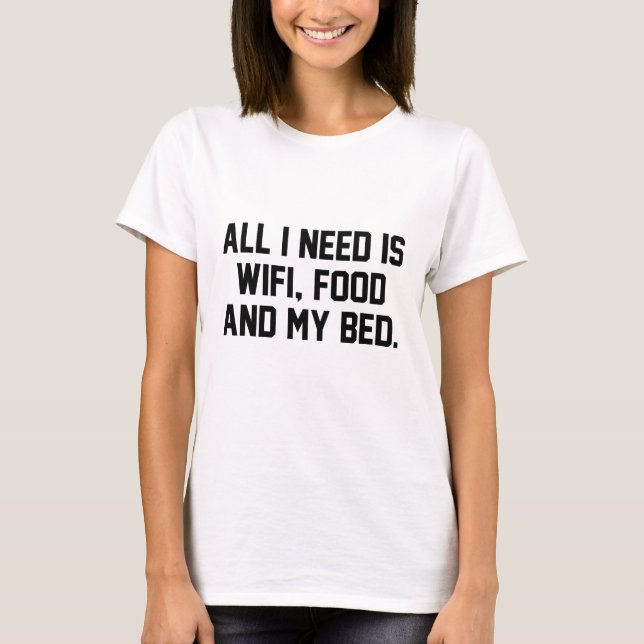 WifiFoodBed1A T-Shirt (Front)