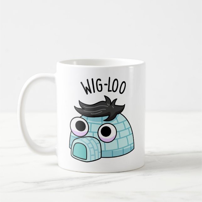 Wig-loo Funny Igloo Pun  Coffee Mug (Left)