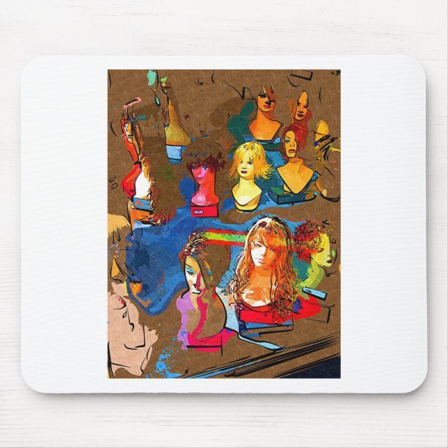 Wig Shop Mouse Pad (Front)