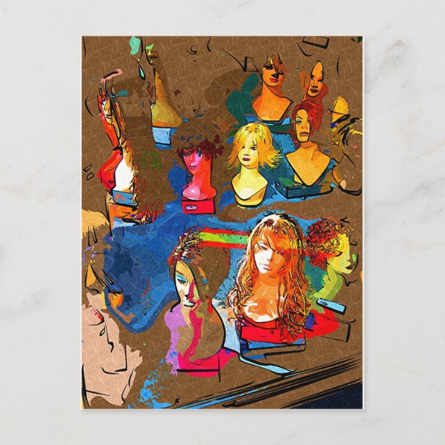 Wig Shop Postcard (Front)