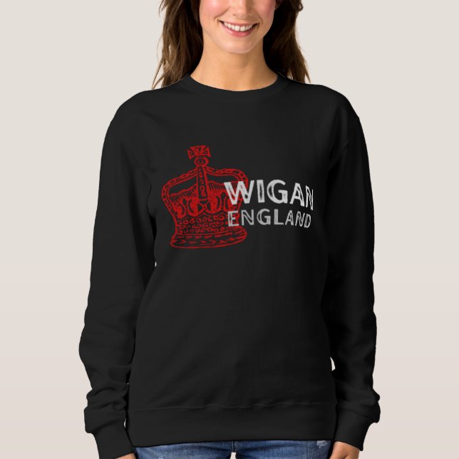 WIGAN England Crown Badge Sweatshirt (Front)