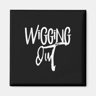 Wigging Out Vintage Anxiety Panic Stress Word Sayi Magnet