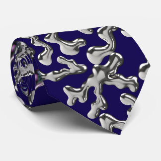 Wiggling letters pattern - WIGLET01🧬.DBlue BG Tie