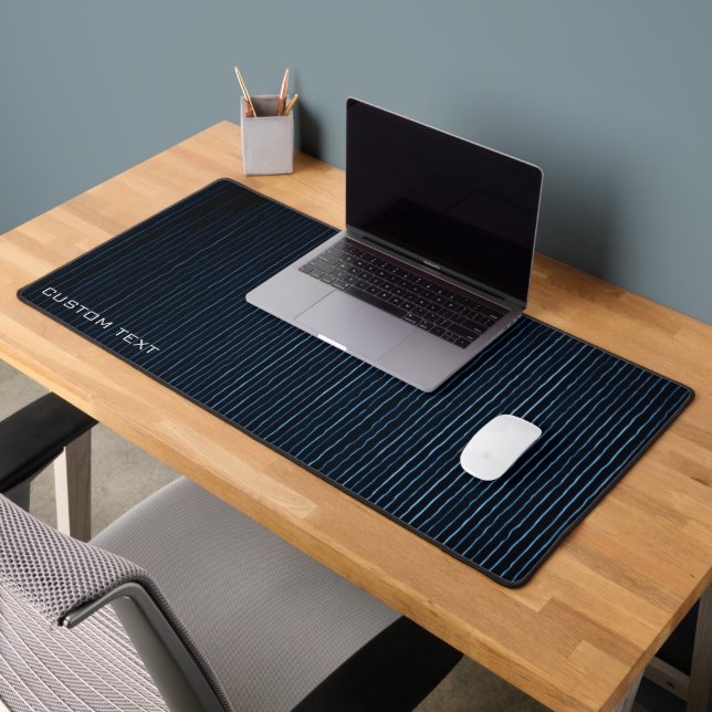 Wiggly Vertical Lines Custom Gaming Extended Desk Mat (Office 2)